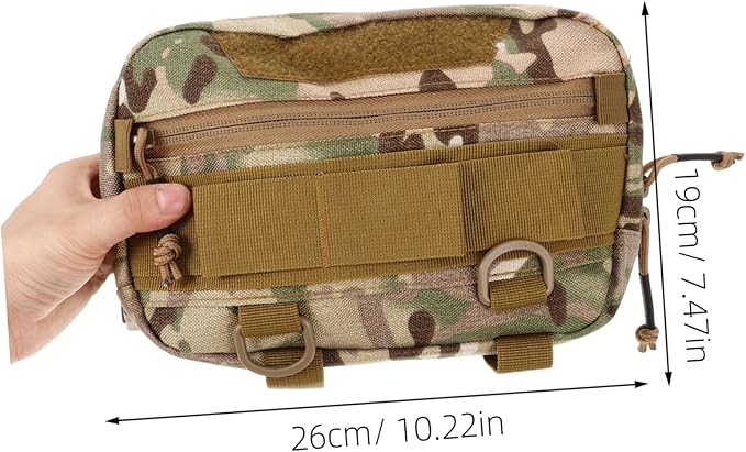 WOONEKY Multi-Purpose Camouflage Chest Pack for Men Lightweight Wear-Resistant Gear Holder Adjustable Fanny Pack for Outdoor Hiking and Running