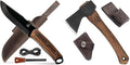 BeaverCraft BSH4F Bushcraft Knife AX1 Hand Forged Hatchet Axe with Sheath
