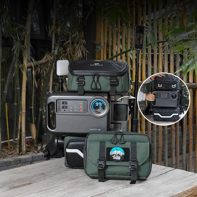 Modular Front Pack – Versatile On-the-Go Storage for Lancer300 Quick-Access Design Ideal for Outdoor Essentials Black