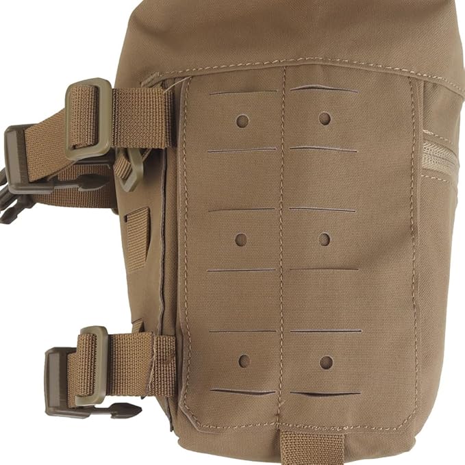Tactical Expansion Pack Chest BagLarge Capacity MOLLE Admin Pouch Utility Chest Pouch for Placard Split Chest Rig