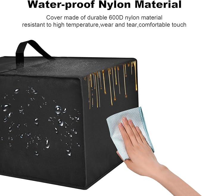 Power Station Dust Cover Heavy Duty Waterproof Anti-static Nylon Case for EF ECOFLOW Portable Power Station DELTA 2 Max/DELTA 3 MaxEssential Home Solar Generator Cover for Home Use (Black)