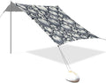 Pumpkins Pattern Beach Tent Sun Shelter Set UPF50+ UV Protection 10.5 x 9.19 FT Camping Shade Canopy with Sandbags Sand Anchors Carrying Bag and Others