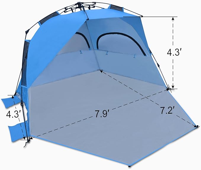 Strong Camel Beach Canopy Sun Shade Shelter Camping Pop Up Tent Outdoor Portable Waterproof W Carry Bag