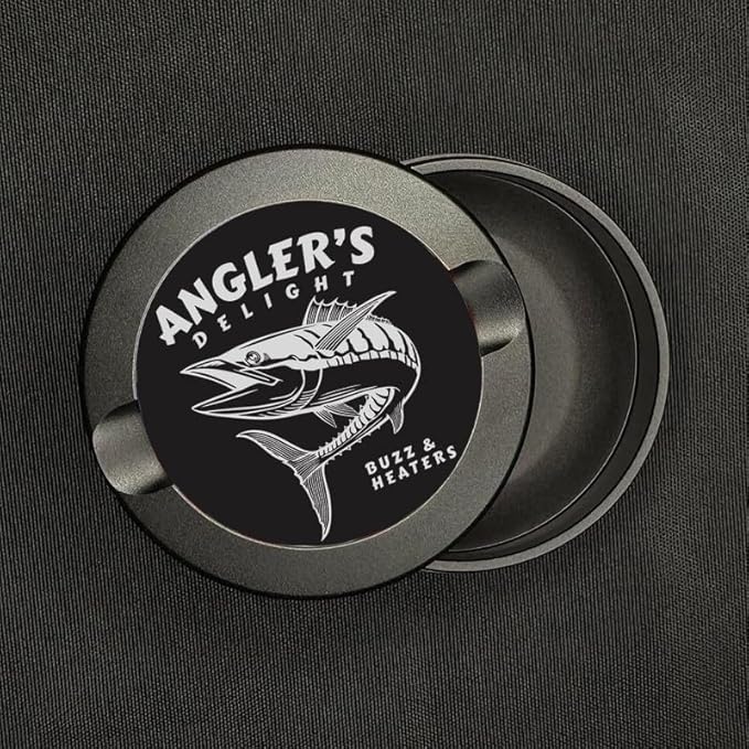 Buzz &amp Heaters Metal Container for Zyn | Metal Holder for Zyn |Metal Can for Zyn | Metal Container for Zyn Gift for Him | Metal Case for Zyn | Subdued Fishing Containers for Zyn | Angler's Delight