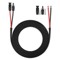 Solar Panel Extension Cable - 15FT 10AWG(6mm²) Solar Panel Wire Twin Wire with Female and Male Connector Tinned Copper Wire for Home Boat RV Solar Panel Outdoor-One end Installed (10AWG 15FT)