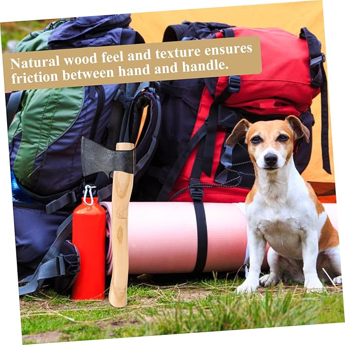 2pcs Replacement Wooden Handles for Hatchet Felling Axe Camping Axe Accessory