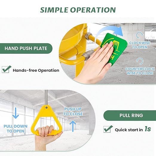 Huanyu Emergency Shower Station (Yellow 1107Y-1)
