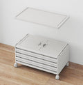 UAMFURI Additional Extra Large Lids for 112QT/120QT storage bins3-pcs Lids only（25.6''W*16.3''D）(White-3pcs 112QT/120QT)