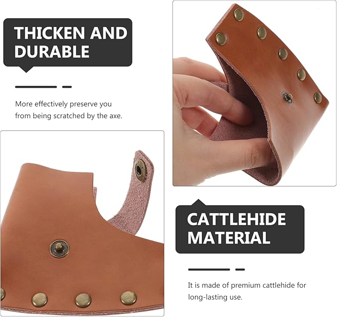 Housoutil 5pcs Hatchet Leather Sheath Axe for Outdoor Use Fit for Axes Full Grain Leather Stylish and Accessory