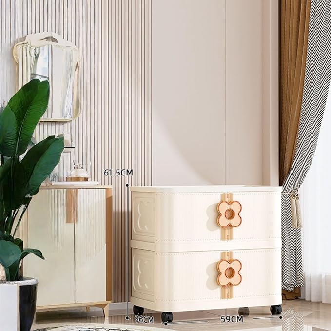 Storage Bins with Lids Stackable Folding Plastic Storage Containers for Home Closet Office Kids Room Clear Doors Magnetic Closure Collapsible Organizer