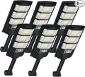 Solar Lights Outdoor Waterproof 6 Pack Solar Flood Street Lights Dusk to Dawn Motion Sensor 6500K LED Security Outdoor Lights with Remote Control for Patio Barn Yard Garage Garden