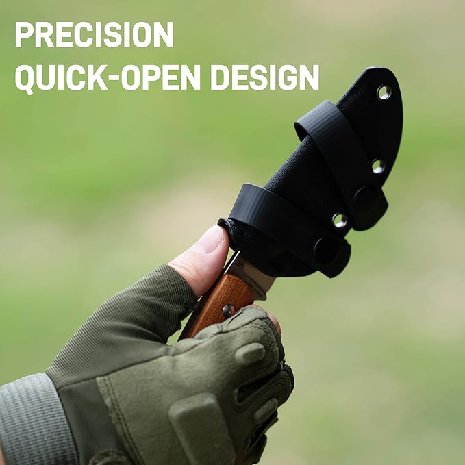CJRB Mutt Fixed Blade Knife 3.18 AR-RPM9 Steel Blade EDC Camping Knife with Wood Handle Full Tang Hunting Survival Knives with Sheath J1958 WD