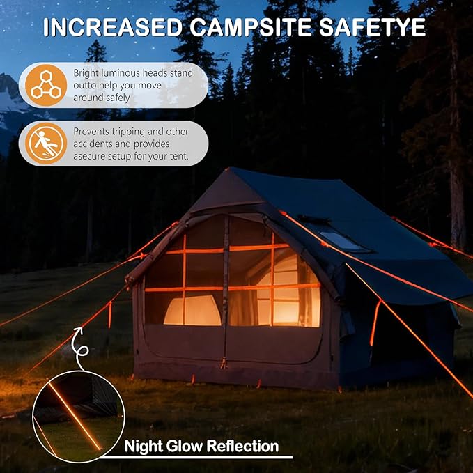 Inflatable Tents for CampingEasy Blow Up Tent with Hand Pump4 Seasons Waterproof Air Inflatable Camping Tent House for Family Weekend Camping