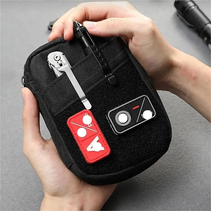 Tactical Tool Organizer Bag Outdoor Sports Large Capacity Pen Card Key Storage Pouch Cycling Hiking Camping Pocket Bag