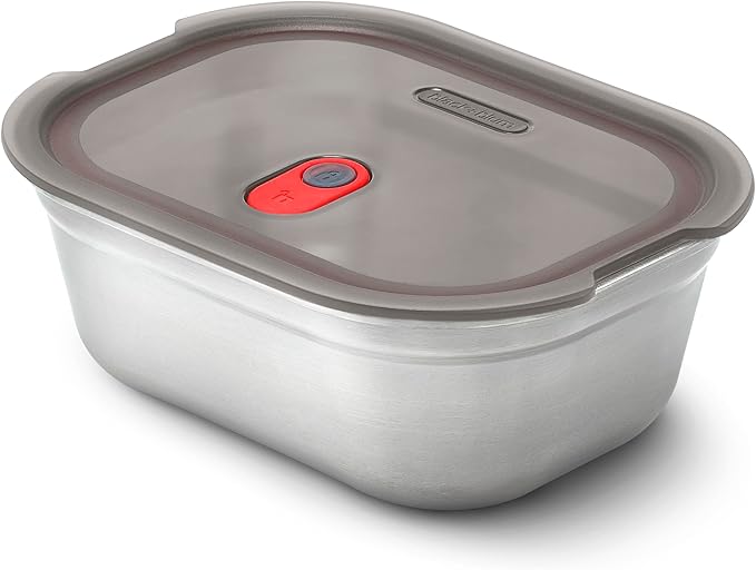BLACK + BLUM Microwavable Stainless Steel Lunch Box | Multi-Function Vacuum Sealed Container for Healthy Food | Portable and Stackable Food Storage for Office and Outdoor | 40 oz / 1200 ml