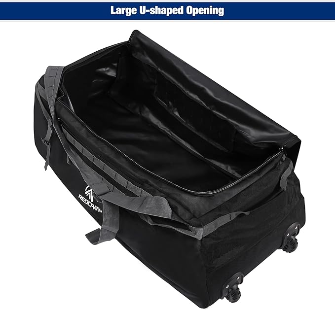 REDCAMP 85L/120L/140L Foldable Duffle Bag with Wheels Large Travel Duffel Bag