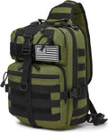 ATBP Tactical Sling Pack Big Crossbody Backpack Over Shoulder Bag Military for Men Hiking Outdoor Sport Gym