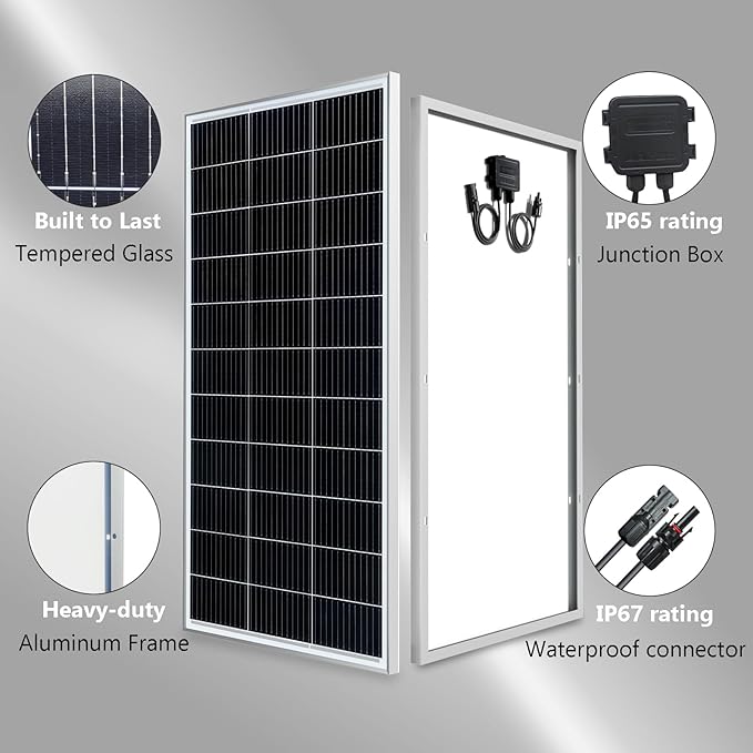 450 Watt 12Volt Solar Panel Kit 3X150W Monocrystalline Module 40A Charge Controller for RV Boats Trailer CamperOff-Grid System(450W Solar kit)