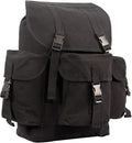 Rothco Black Canvas Outfitter Rucksack