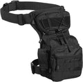 Tactical Drop Leg Backpack for Men Convertible Thigh Pouch with Adjustable Straps Multi-Use Outdoor Crossbody Bag for Adventure and Motorcycle