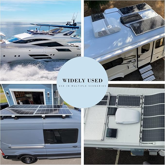 Solar Weatherproof Entry Gland Entry Housing Through RV roof Solar Entry housing with 10AWG Solar Extension Cable Solar Connector Solar Project on RV Campervan Van