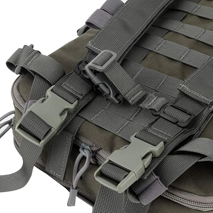 Flat Tactical MOLLE Backpack Military Multifunctional Airsoft Tool Bag Camping Bag Travel Hunting Hiking Backpack 50*30*15com