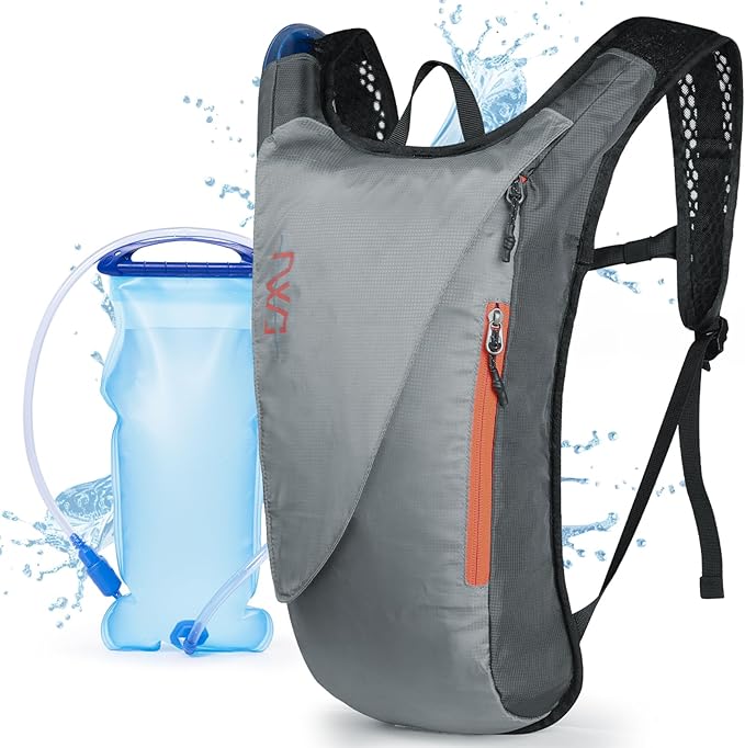 Hydration Pack with 3L PEVA Water Bladder - Lightweight Hydration Backpack for MTB Cycling Hiking Running - Women &amp Men - 10L Capacity