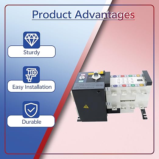 4P 160A Industrial Automatic Transmission Switch ATS AC Generator Set 110V 220V Dual Power Switching Switch