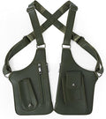 Double Shoulder Bag Adjustable Tactical Armpit Pouch for Men Anti-Theft Underarm Leather Wallet Pocket Holster