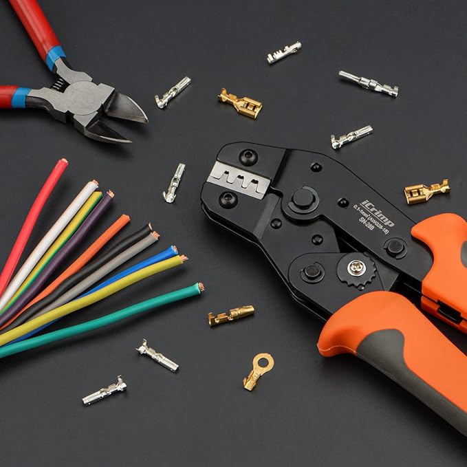 iCrimp SN-28B Dupont Crimping Tool for 3.96mm 2.54mm 2.5mm Pitch Dupont JST XH VH Connectors AWG 18 to 28