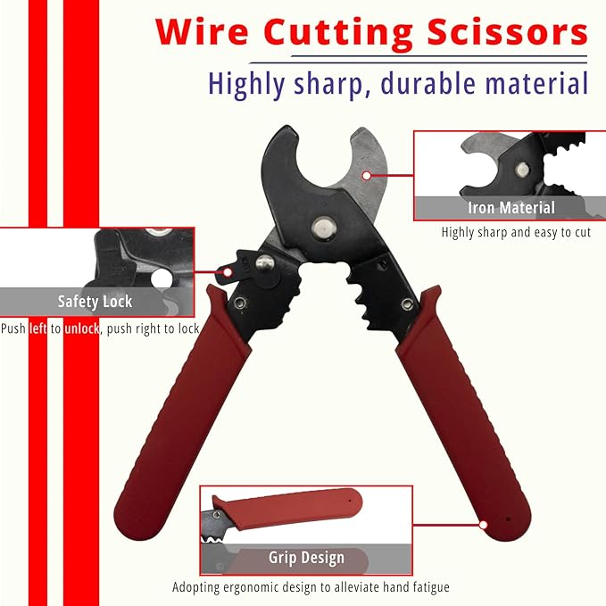 Solar Crimping Tool Kit c/w 12 Pairs Solar Connectors 2 PCS Spanner Wrenches1 PCS Iron Wire Cable CutterSolar Connector Crimper