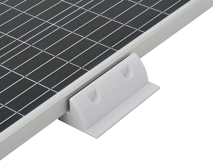 Spartan Power ABS Drill Free Solar Panel Mount 6 Piece (White) Great for RV's Vans Trailers Buses Skoolies Boats