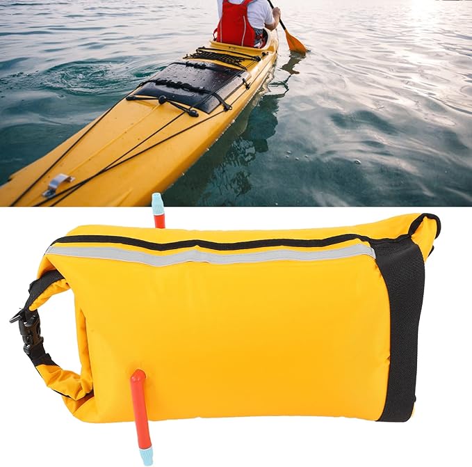 Inflatable Paddle Float Floating Bag Portable Canoe Inflatable Boat Bag Water Rescue Floating Bags Lightweight for Kayak Rubber Boat Rescue and Self Rescues