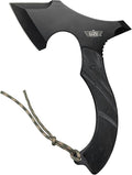 Uzi UZK-Axe-2 Masada Axe with 7-Inch Blade Reinforced Striker Tip Full Tang G10 Handle Tactical Throwing Chopping Axe for Outdoor Hiking Camping Black Stainless Steel Double Edged