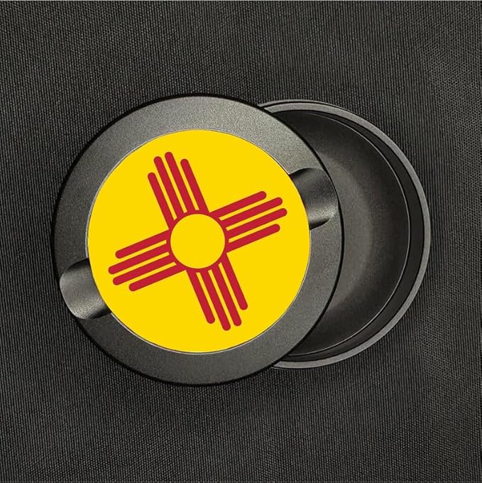 Metal Zyn Container - Metal Zyn Holder - Zyn Metal Can - Metal Container for Zyn Holder - Metal Zyn Can Golf Gifts for Him - Zyn Containers for Golf - New Mexico State Flag