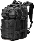 Tru Salute 45L Military Black Tactical Backpack Large Army 3 Day Pack Molle Bug out Bag Rucksack Backpack Military Black