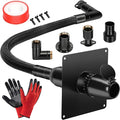 2025 Upgrade Generator Exhaust Extension Silencer Kit with Three Universal AdaptersThreaded ConnectorRain Cap and 90° Elbow–Leakproof Weatherproof &amp Flexible Muffler Upgrade for Portable Genera
