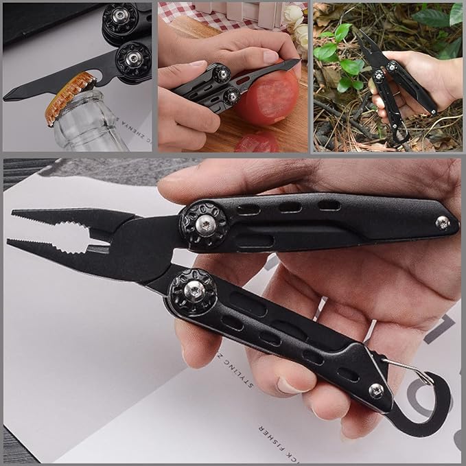 Multi-Purpose Pocket Knife Pliers Kit Durable Stainless Steel Multi-Plier Multi-Tool for Survival Camping Hunting