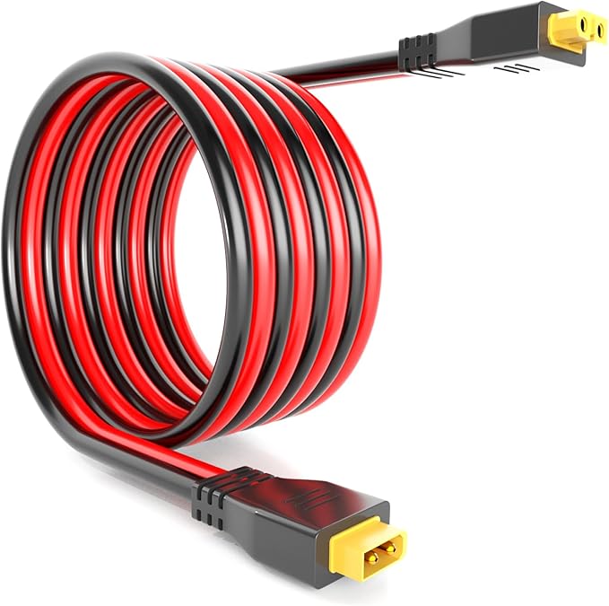 10AWG XT60 Extension Cable XT60 Male to Female Connector Compatible with RC Battery/Solar Portable Power Power Station/Portable Solar Panel(Cable Length 10ft)