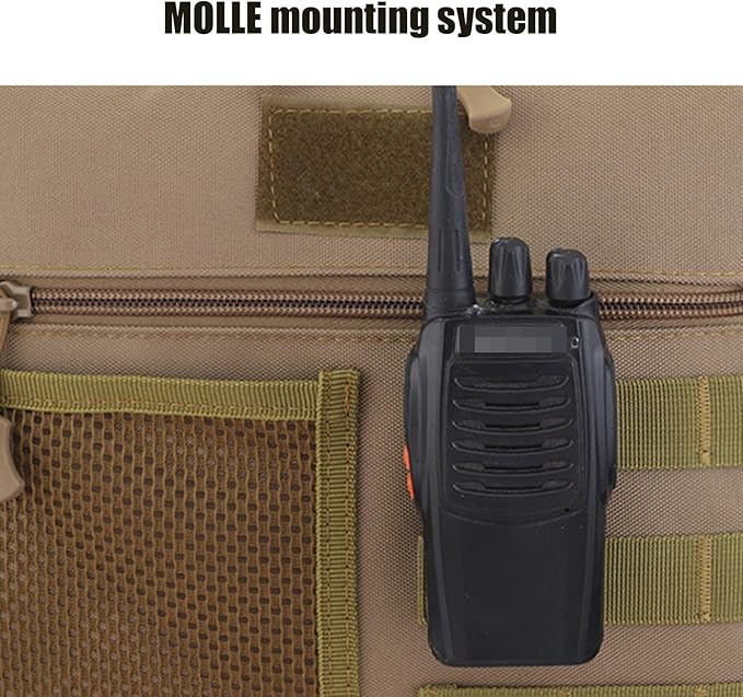 Tactical Chest Pack EDC Chest Bag 600 Nylon Utility Tackle Bags Outdoor Sports Camping Hiking Hunting Pack(Black)