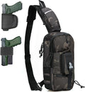Sling Backpak Tactical Chest Pistol Bag Shoulder Bags Crossbody Sling Backpack Holster Bag for Concealed Carry