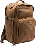 LAPG Atlas 12 Hour Tactical Backpack for Men &amp Women Survival Gear Bag Large Hiking Camping Bug Out Backpack Coyote