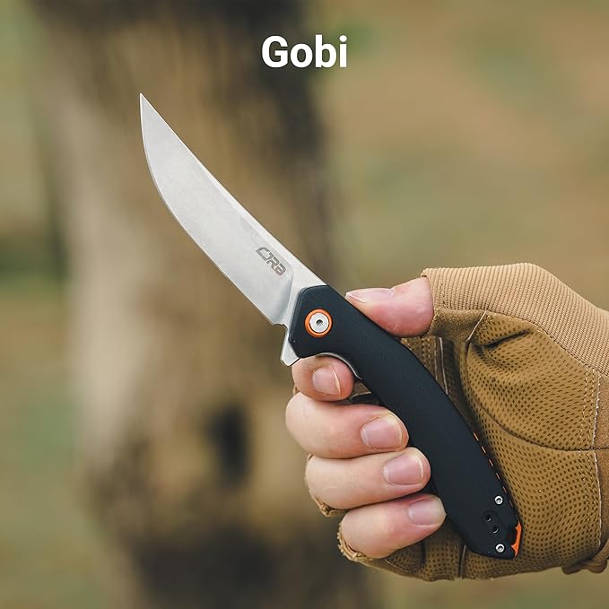 CJRB Folding Knife Gobi (J1906) AR-RPM9 Powder Steel G10 Handle Pocket Knife EDC Knife Black