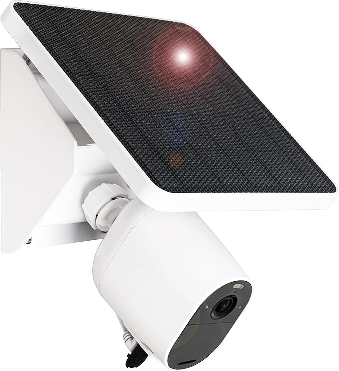 4W Solar Panel Charging Mount for Arlo Essential 2K (2nd Gen)Essential XLEssential SpotlightArlo Pro 6/6 XLPro 4/3/2Pro 5S 2KUltra 2UltraIP67 Weatherproof Continuously for 365 Days