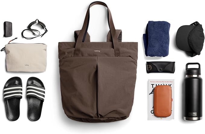 Bellroy Lite Totepack (18 liter lightweight tote bag and backpack for beach travel and every day) - RiverRock