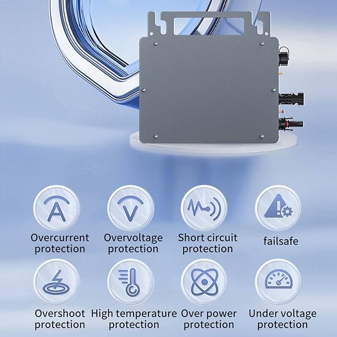 Grid Tie Solar Power Inverter 550W APP Control Single Phase Solar Grid Tie Micro Inverter Remote Monitoring and Control Solar Grid Micro Inverter