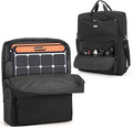 HODRANT Solar Panel Storage Bag Compatible with Jackery SolarSaga 100W 100X Padded Travel Carrying Case for 2 Battery Panels Double-Layer Solar Panel Carrier with Shoulder Strap Patent Design