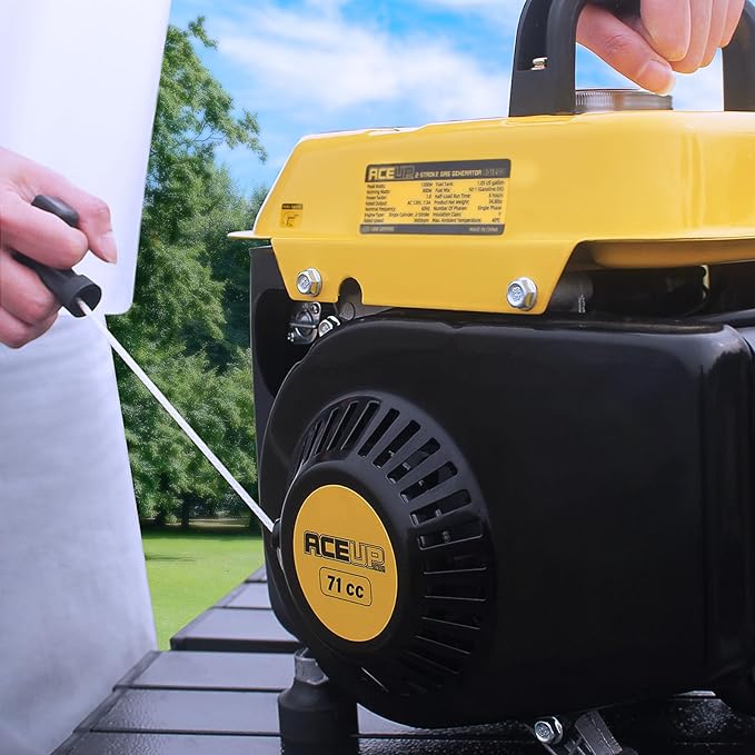 Aceup Energy 1200W Gas Powered Generator Small Portable Generator for Home Use Ultralight EPA &amp CARB Compliant