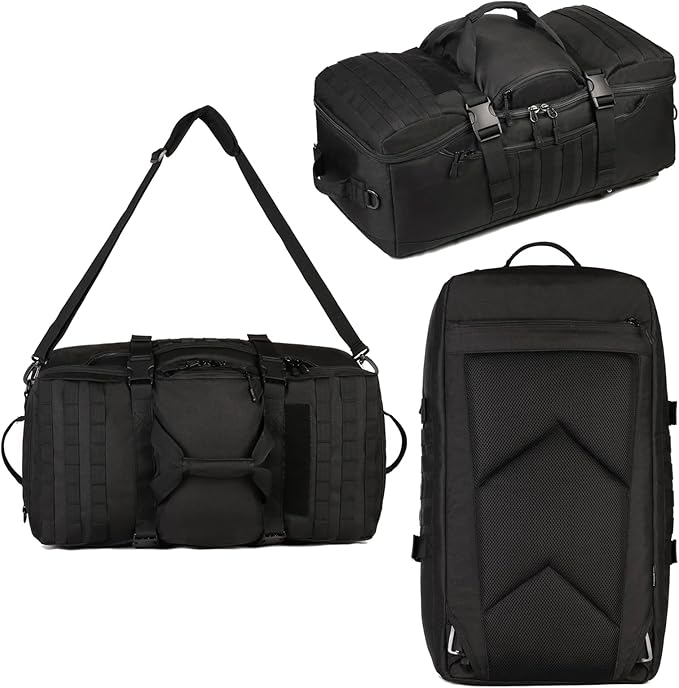 Tactical Hiking Backpack 60L Extra Large Duffle Bag 3 Way Bug Out Molle Survival Rucksack