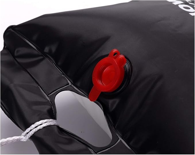 Portable (Hot Hot) Folding PVC Sports Wild Wild Cat Shower Bag Travel Bath Water Bottle Outdoor Bath Bag (Color : Black Three-Layer Strap Type) (Green Three)